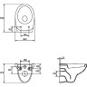 Подвесной унитаз CERSANIT DELFI без сиденья S-MZ-DELFI-w